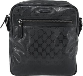 Gucci Pre-owned Vintage Cross Body Bag - unisex - Vintage Schoudertas - Zwart - ONE Size - Vintage