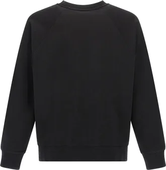 Maison Kitsun&eacute; Logo-Embroidered Sweatshirt - Black