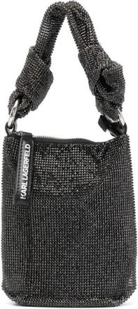 Karl Lagerfeld K/Evening Knotted Top Handle - Dames - Handtassen - Zwart - ONE Size - Tassen