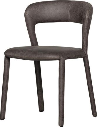 De Eekhoorn Design Esszimmerstuhl Noblet, Kunstleder Anthrazit