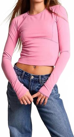Free People Protagonist Long Sleeve Tee In Double Bubble