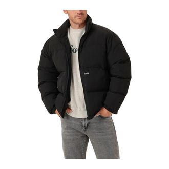 For&eacute;t Jassen, Heren, Zwart, M, Zwarte Gewatteerde Winterjas