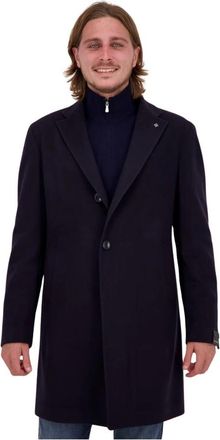 Tagliatore Colorado Coat - Heren - Mantel - Blauw - 2XL - Wol - Jassen