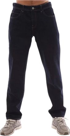 Original Penguin Slim-fit herenjeans met 5 zakken en een Rinse-afwerking (Donkere Indigo)