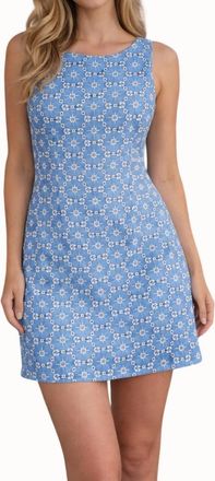 Blu Pepper Adele Eyelet Dress In Blue