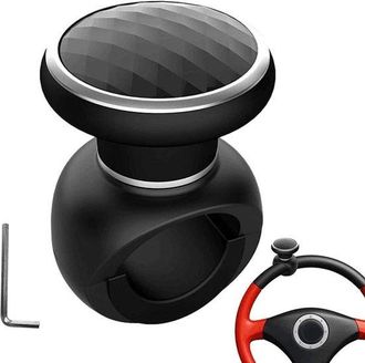 OEM Bot&oacute;n De Asistencia A La Direcci&oacute;n - Asistente De Direcci&oacute;n - Direcci&oacute;n Suave - Rotaci&oacute;n De 360 Grados - 7 Cm De Di&aacute;metro - Negro