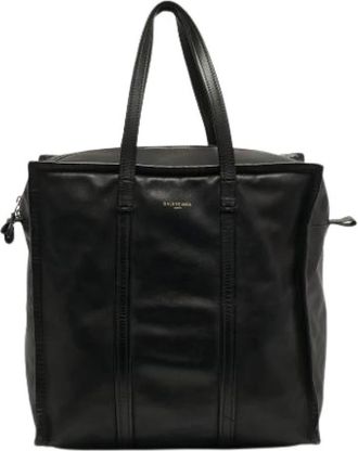 Balenciaga Pre-owned Leren Tote Bag - Dames - Vintage Shopper - Zwart - ONE Size - Leer - Vintage