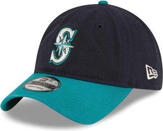 New Era MLB Core Classic 9TWENTY 2-Tone Adjustable Hat Cap One Size Fits All, Seattle Mariners, One size