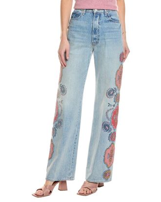 Mother Mother The Maven Sneak Side To Side Wide Leg Jean