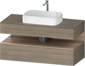 Duravit Duravit Qatego Consola Mueble Bajo Lavabo, 1 Extra&iacute;ble, 1 Caj&oacute;n