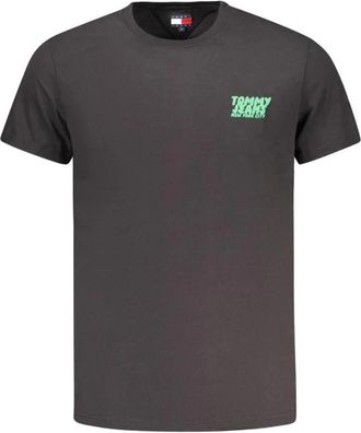 Tommy Hilfiger Grafisch T-shirt voor moderne man - Heren - T-shirts - Zwart - M - Katoen - Tops