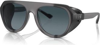 Ferrari 57mm Polarized Pilot Sunglasses in Grey/blue Gradient Polar at Nordstrom