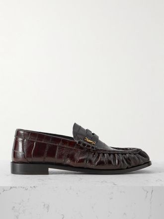 Saint Laurent Mocassini In Anguilla Le Loafer - Marrone