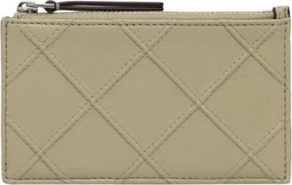 Tory Burch Fleming Soft Portemonnee - Dames - Portefeuilles - Groen - ONE Size - Accessoires