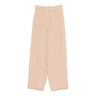Fabiana Filippi Wide Trousers, female, Pink, Size: L Wide Cropped Trousers