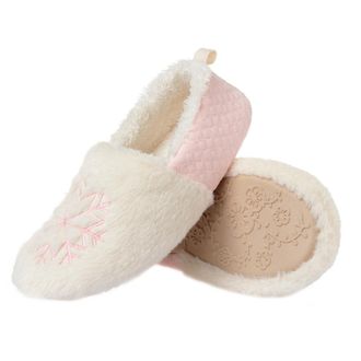 Yardwe Women Indoor Warm Slippers Non-Slip Soft Sole Cotton Slippers Winter Thermal Footwear for Ladies Size M (38-39) in