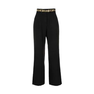 Just Cavalli Wide Trousers, female, Black, Size: 2XS Pantalone