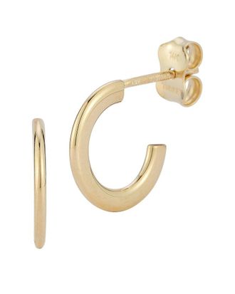 Ember Fine Jewelry 14K Flat Huggie Earrings