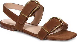 Veronica Beard Maglio-2 Genuine Calf Hair Sandal in Chestnut at Nordstrom, Size 6.5