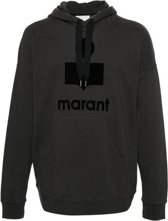 Isabel Marant Miley Sweatshirt - Heren - Hoodies - Zwart - M - Katoen - Hoodies & sweatvesten