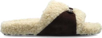 Balenciaga Furry Slide - Shoes - Mujer - Beige - 38 EU