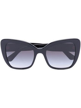 Dolce & Gabbana Eyewear oversized cat-eye-frame sunglasses - Black