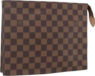 Louis Vuitton Pre-owned Clutches, female, Brown, Size: ONE SIZE Pre-owned Canvas Clutch
