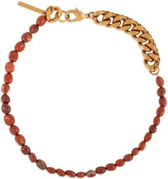 Dries Van Noten Collana a catena con pietra - Rosso