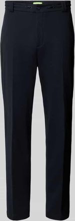 Cinque Cinque Tapered Fit Stoffhose mit Bügelfalten Modell JUNO in Marine, Größe 102