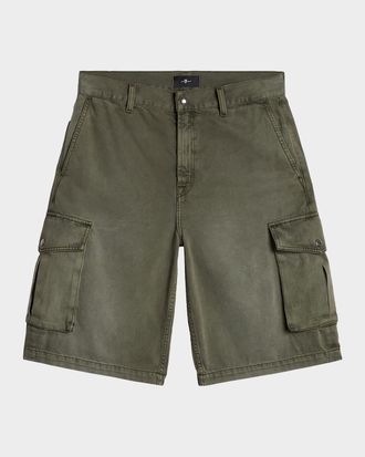 7 For All Mankind Men & apos;s Cotton-Blend Cargo Shorts