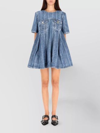 Ganni denim mini dress