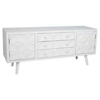 Wanderlust Deco Wanderlust Deco - Mueble Bajo De Madera Lacado Blanco 136x43x58,5