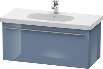 Duravit Duravit X-large Vanity Unit Wall Hung 6049, 1 Caj&oacute;n, 1000mm Para El C&oacute;digo D, Color (frente/cuerpo): Laca De Alto Brillo Stone Blue - Xl604904747