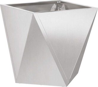 vidaXL Planter Silver 50 x 50 x 50 cm Stainless Steel vidaXL