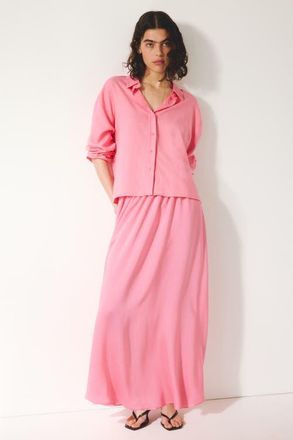 H&M Loose-fit skirt in Bright Pink at Nordstrom, Size Xx-Large