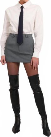 Parentezi Brisha Mini Skirt In Grey