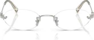 Miu Miu 0mu 53wv Rimless Oval Eyeglasses
