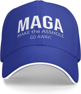 Generic Sport Hat MAGA Make The Asshole Go Away Dad Hat Fashion Cap Breathable Baseball Hat for Outdoor Running Hiking