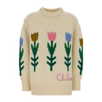 Chlo&eacute; Maglione Oversize - - Knitwear - Donna - Beige - S