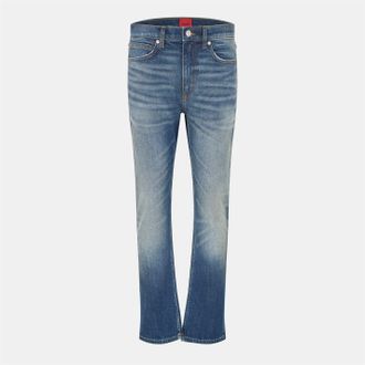 HUGO BOSS Hugo Mens Five Pocket Design Slim Fit Jeans in Navy - Blue - Size 30W/32L