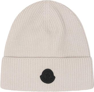 Moncler Off White Logo Beanie Cap