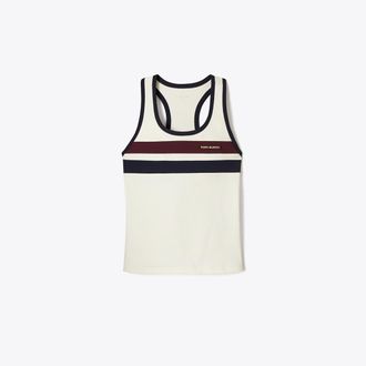 Tory Burch Womens Double-Stripe Tennis Tank, size XS