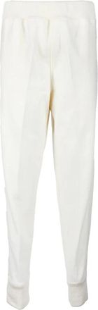 Jil Sander Wollen Broek - Heren - Sweatpants - Wit - M - Wol - Broeken