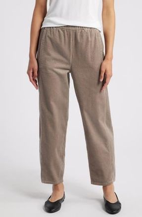 Eileen Fisher Ankle Length Corduroy Lantern Pants in Taupe at Nordstrom Rack, Size X-Large