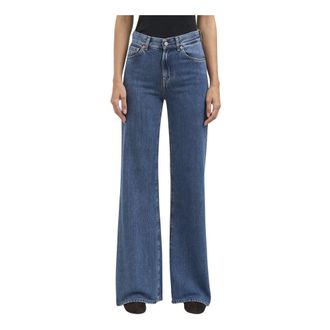 Dondup Amber Denim Broek - Dames - Jeans - Blauw - Maat: W28 Denim