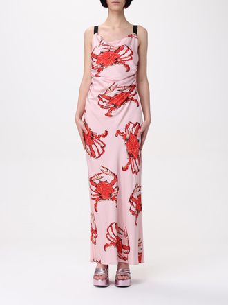 Msgm Multicolor Silk Casual Womens Dress