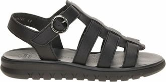 Paul Green 6204 Sandaal - Dames - Schoenen - Zwart - Maat: 39 EU Leer