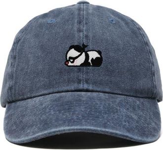 Dalix Pandit Panda Dad Cap in Washed Navy Blue at Nordstrom
