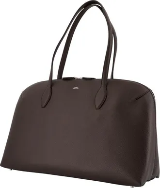 Toteme Womens Day Shopper Tote Brown Calfskin
