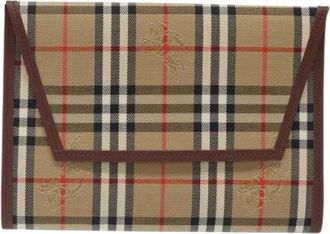 Burberry Pre-owned Clutches, unisex, Beige, Size: ONE SIZE Pre-owned Nova check pochette